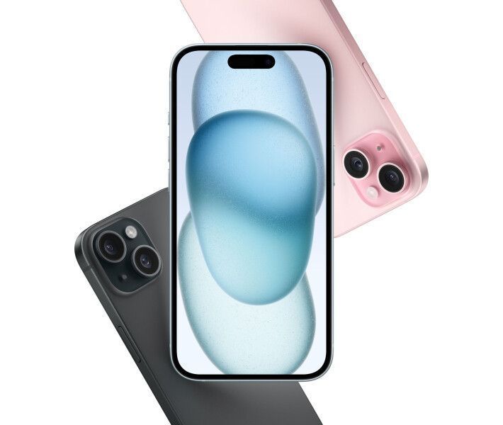 Смартфон Apple iPhone 15 128Gb Black (MTP03) MTP03 фото