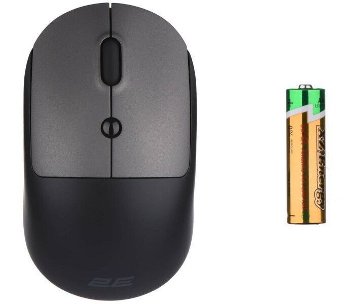Мышка 2E MF218 Silent WL BT Black/Gray (2E-MF218WBG) 2E-MF218WBG фото