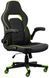 Кресло 2E GAMING HEBI, ПУ кожа, Foldable Armrests, чёрно-зелёный 2E-GC-HEB-BK фото 1