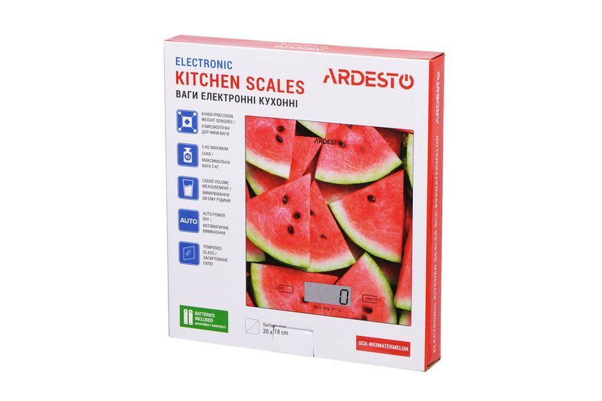 ARDESTO Ваги кухонні WATERMELON SCK-893WATERMELON SCK-893WATERMELON фото