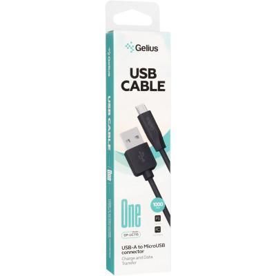 Кабель Gelius One GP-UC115 MicroUSB Black GP-UC115 фото