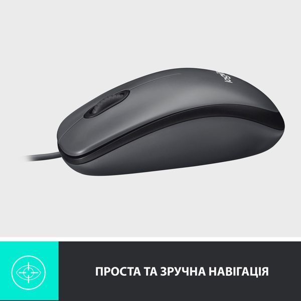 Мышка Logitech M100 USB Black (910-006652) 910-006652 фото