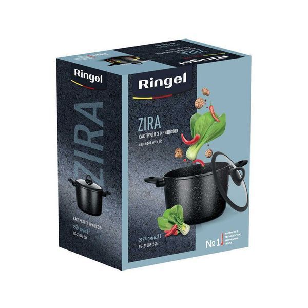 Каструля Ringel Zira 24 см (6.3 л) з/кр (RG-21006-24h) RG-21006-24h фото