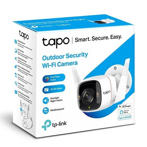 TP-Link IP-Камера Tapo C320WS 4MP N300 1xFE microSD зовнішня TAPO-C320WS фото