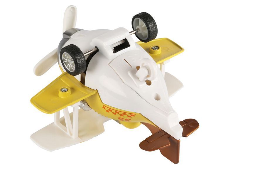 Самолет металлический Same Toy инерционный Aircraft (желтый) SY8016AUt-1 фото
