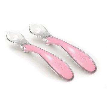 Nuvita Набор силиконовых ложечек для кормления Easy Eating 6м+ 2 шт. (розовый) NV8480COOLPINK фото