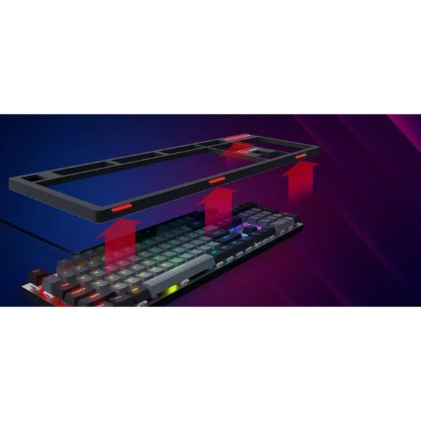 Клавіатура Lorgar Azar 514 RGB USB UA Black (LRG-GK514B-UA) LRG-GK514B-UA фото