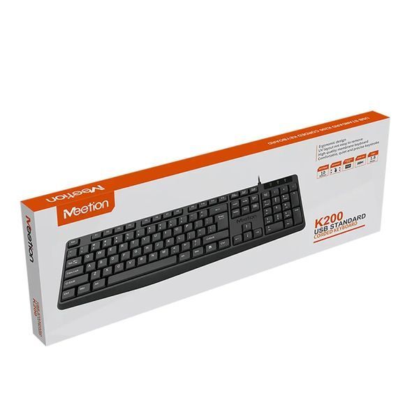 Клавіатура Meetion K200 USB UA Black (MT-K200-A-RUA) MT-K200-A-RUA фото