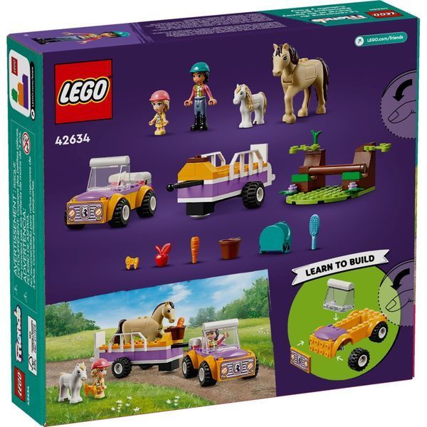 Конструктор LEGO Friends Причіп для коня й поні 105 деталей (42634) 42634 фото