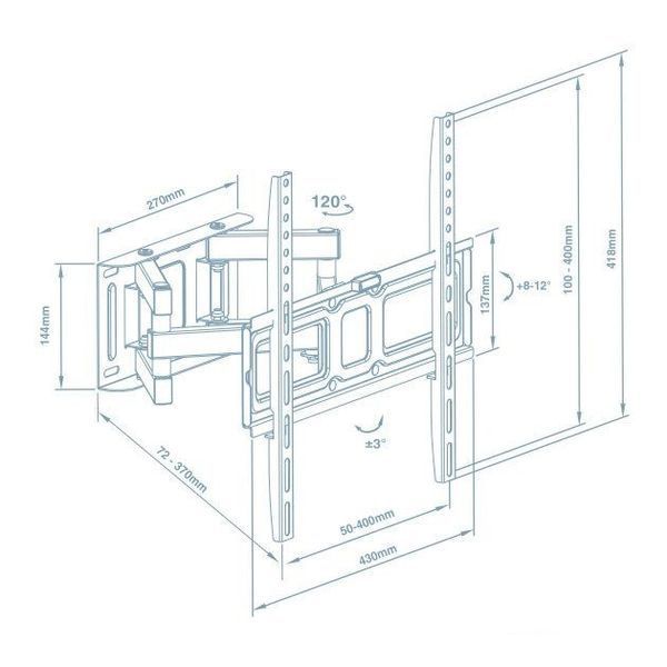 Кронштейн для ТВ Walfix R-414B R-414B фото