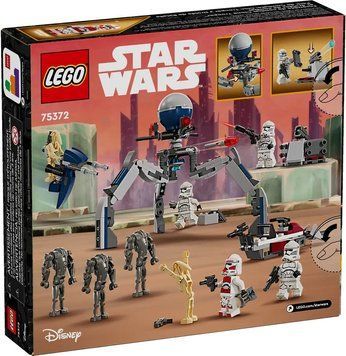 Конструктор LEGO Star Wars Клоны-пехотинцы и Боевой дроид. Боевой набор (75372) 75372 фото