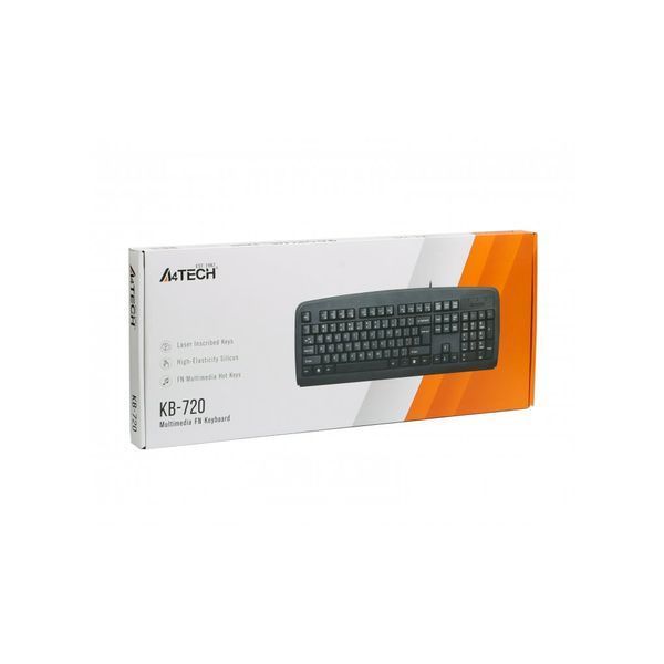 Клавіатура A4Tech KB-720 Black USB (4711421688574) 4711421688574 фото