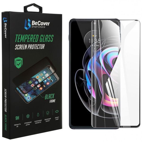 Захисне скло BeCover для Motorola Moto Edge 20 Lite Black (706898) 706898 фото