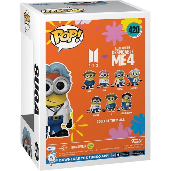 Фігурка Funko POP Rocks: Minions X BTS - Suga 889698859684 фото
