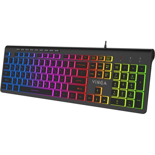 Клавіатура Vinga KB-460 Black KB-460 Black фото