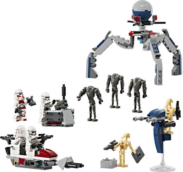 Конструктор LEGO Star Wars Клоны-пехотинцы и Боевой дроид. Боевой набор (75372) 75372 фото
