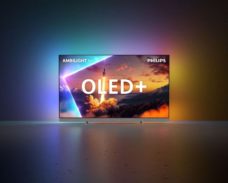 Телевизор 55" Philips OLED+ 4K 144Hz Smart Google TV Black Ambilight Bowers & Wilkins sound 55OLED910/12 фото