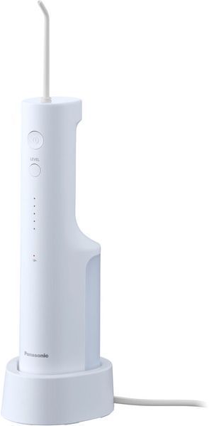 Іригатор Panasonic портативний, чаша 200 мл, Li-ion аккум. в компл., 2 насадки, світло блакитний EW-DJ26-A321 фото