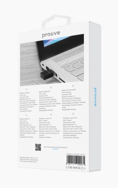 Бездротовий адаптер Proove Multilink Bluetooth + Wi-Fi (HBPG00001001) HBPG00001001 фото