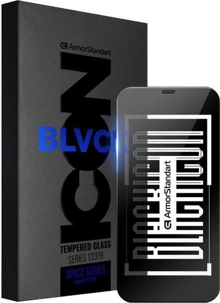 Защитное стекло ArmorStandart Space Black Icon для Apple iPhone 12/12 Pro (ARM59216) ARM59216 фото