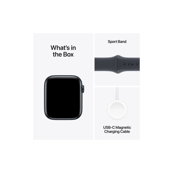 Смарт-годинник Apple Watch SE 2 GPS 44mm Midnight Aluminium Case with Midnight Sport Band M/L (MXEK3) MXEK3QH/A фото