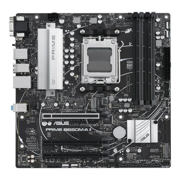Материнcька плата ASUS PRIME B650M-A II-CSM sAM5 B650 4xDDR5 M.2 D-Sub HDMI DP mATX 90MB1EH0-M0EAYC фото