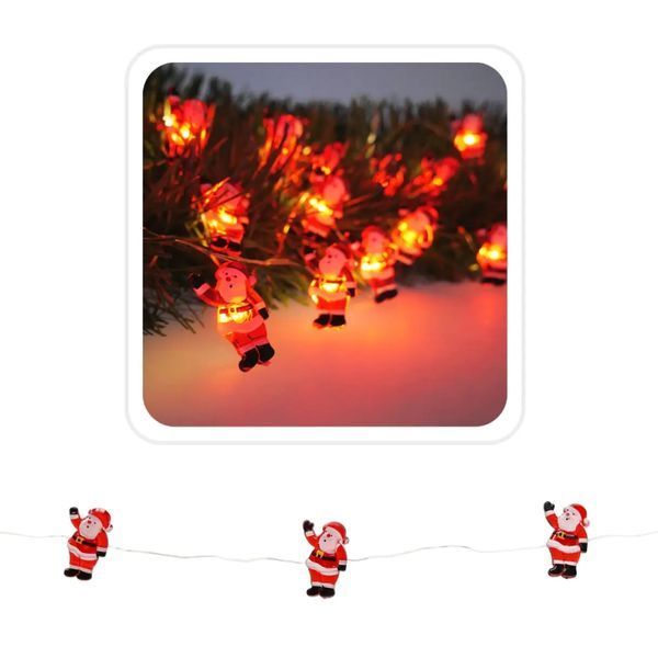 Гірлянда Chomik Санта струна , 2,2 м, 20 LED теплий білий, 2АА (5900779854178) 5900779854178 фото