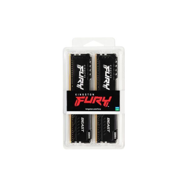 Оперативна пам'ять DDR4 2x16GB 3200MHz Kingston Fury Beast Black (KF432C16BB1K2/32) KF432C16BB1K2/32 фото