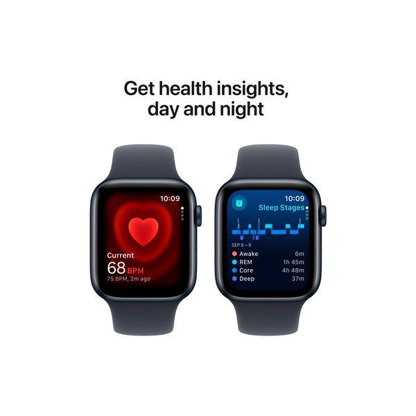 Смарт-годинник Apple Watch SE 2 GPS 44mm Midnight Aluminium Case with Midnight Sport Band M/L (MXEK3) MXEK3QH/A фото