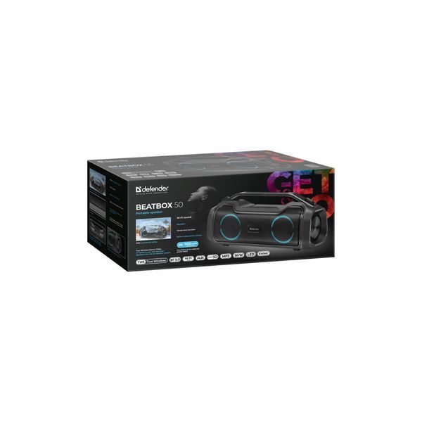 Акустическая система Defender Beatbox 50 Bluetooth Black (65950) 65950 фото