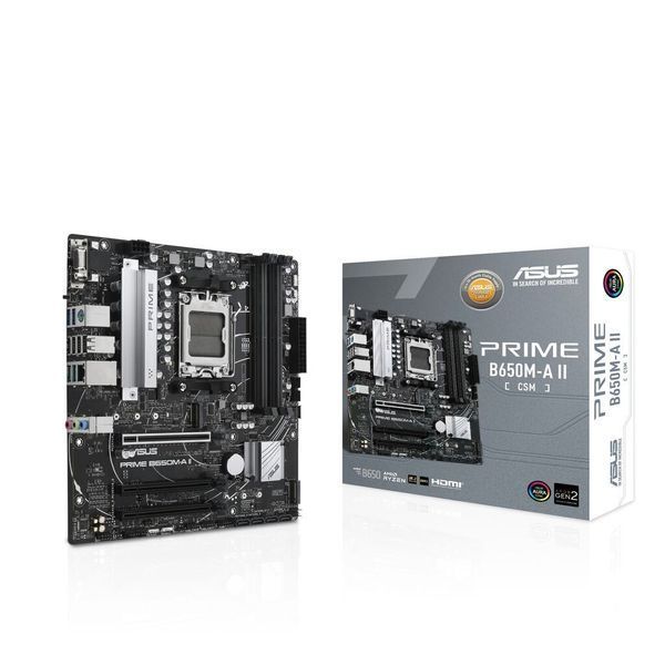 Материнcька плата ASUS PRIME B650M-A II-CSM sAM5 B650 4xDDR5 M.2 D-Sub HDMI DP mATX 90MB1EH0-M0EAYC фото