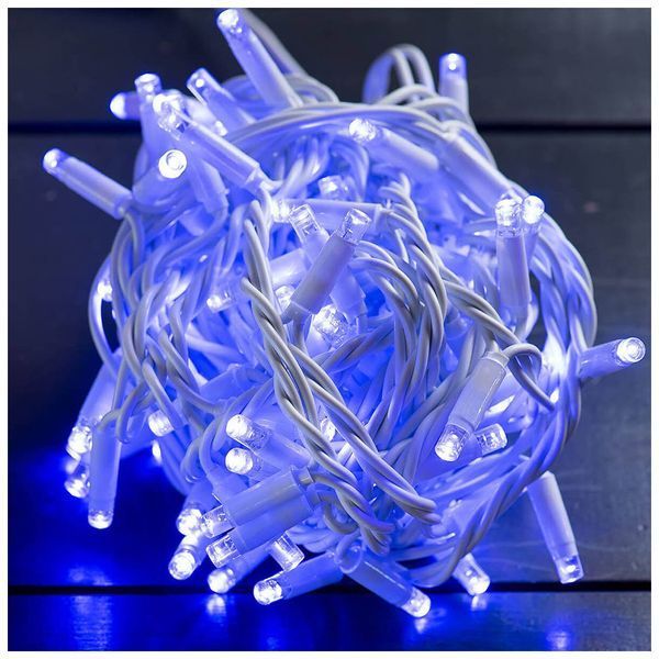 Гірлянда ColorWay IP65 10м 100Led блакитне світло (CW-GO-100L10BL) CW-GO-100L10BL фото