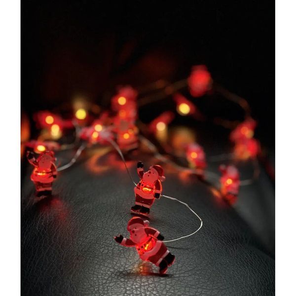 Гірлянда Chomik Санта струна , 2,2 м, 20 LED теплий білий, 2АА (5900779854178) 5900779854178 фото