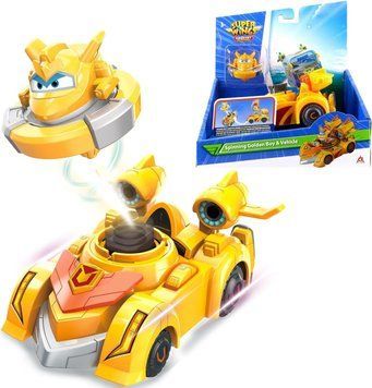 Ігровий набір Super Wings Spinning Vehicle Золотий Хлопчик (Golden Boy) EU770331 фото
