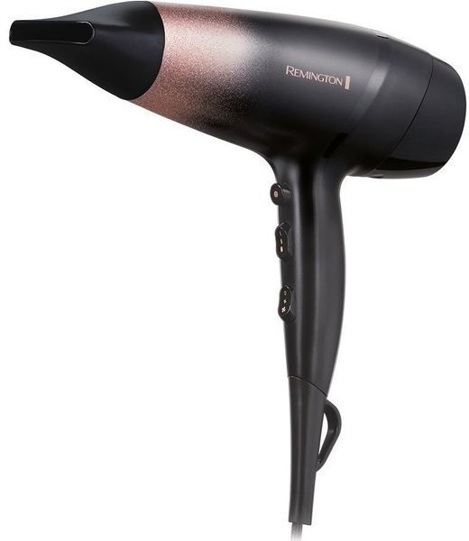 Remington Фен ROSE SHIMMER, 2000Вт, режимов-3, иониз-я, хол. обдув, черный D5305 фото