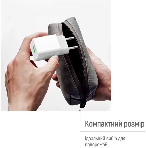 Зарядное устройство ColorWay GaN Mini (35W) PD Port PPS USB (Type-C PD + USB QC4.0) cable Type-C (CW-CHS055PDC-WT) CW-CHS055PDC-WT фото