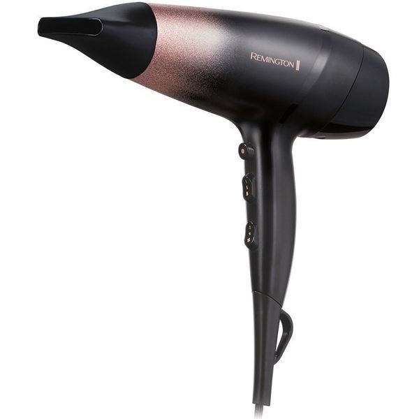 Remington Фен ROSE SHIMMER, 2000Вт, режимов-3, иониз-я, хол. обдув, черный D5305 фото