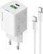 Зарядное устройство ColorWay GaN Mini (35W) PD Port PPS USB (Type-C PD + USB QC4.0) cable Type-C (CW-CHS055PDC-WT) CW-CHS055PDC-WT фото 5