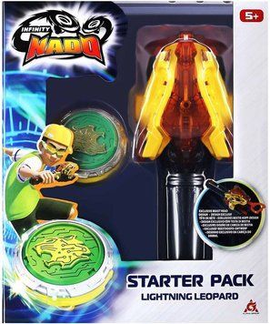 Дзиґа Infinity Nado VI Starter Pack Сліпучий Леопард (Lighting Leopard) EU654114 фото
