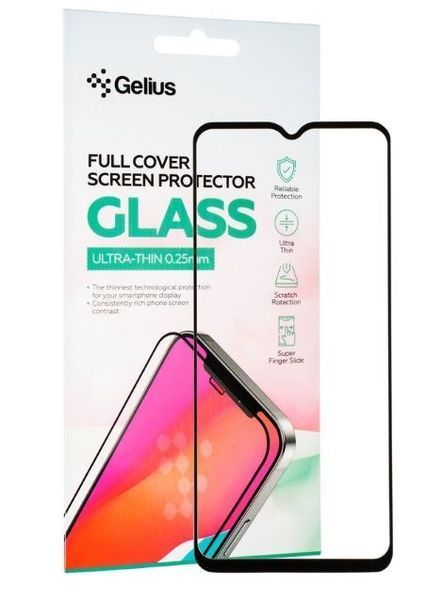 Защитное стекло Gelius Full Cover Ultra-Thin 0.25mm для Samsung A135 (A13) Black 91069 фото
