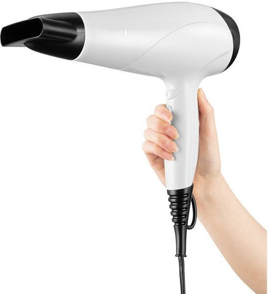 Remington Фен Ionic Dry, 2200Вт, режимов-3,турмалиновая иониз-я, хол. обдув, белый D3194 фото