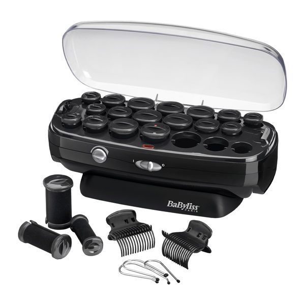 Бигуди термо Babyliss, 50Вт, 90-140 &deg;C, кейс, керамика, черный RS035E фото