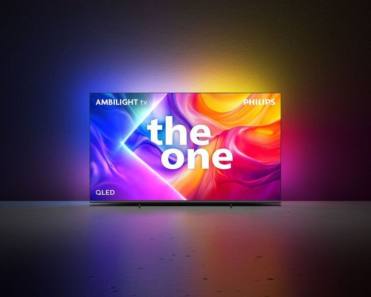 Телевизор 75" Philips QLED 4K 144Hz Smart Titan OS Black Ambilight 75PUS9010/12 фото