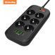 Мережевий фільтр-подовжувач СolorWay 6 розеток/4USB Black 2M (CW-CHE64B) CW-CHE64B фото 1