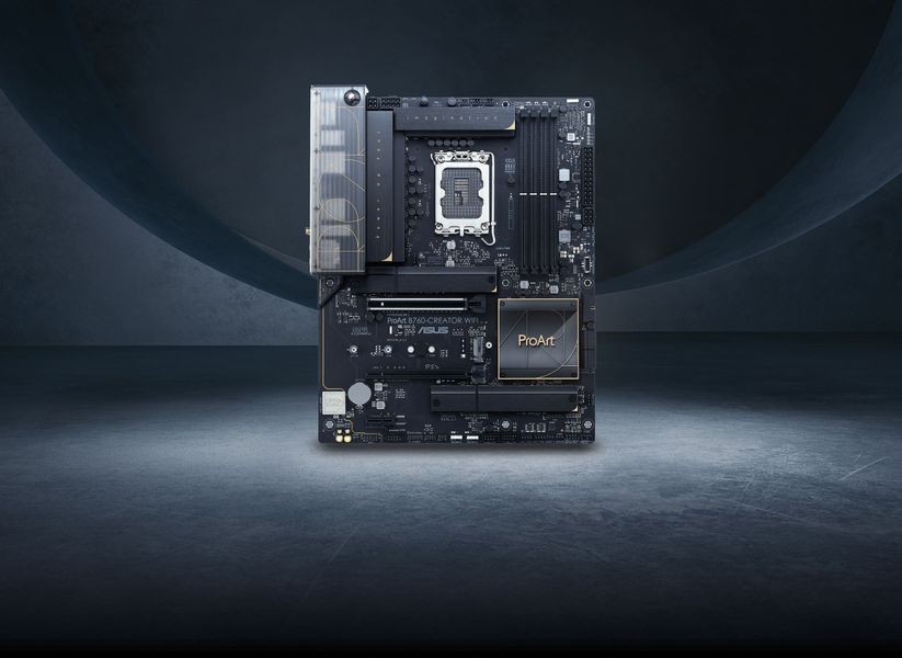 Материнcька плата ASUS PROART B760-CREATOR WIFI s1700 B760 4xDDR5 M.2 HDMI DP Wi-Fi BT ATX 90MB1FY0-M1EAY0 фото