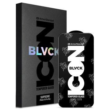 Защитное стекло ArmorStandart Supreme Black Icon 3D для iPhone 16 Pro Max Black (ARM78038) ARM78038 фото