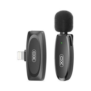 Мікрофон XO MKF08B з придушенням шуму lightning Black (XO MKF08B-IP) XO MKF08B-IP фото