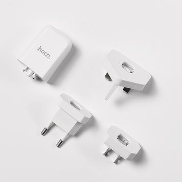 Зарядное устройство HOCO C45 Cool Rotary Muttistandart/2USB/2,4 A White fa815a61-9d84-11e9-824c-38d54713ceda фото