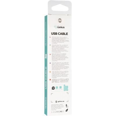 Кабель Gelius One GP-UC115 (12W) USB-A to MicroUSB (1м) White GP-UC115 фото