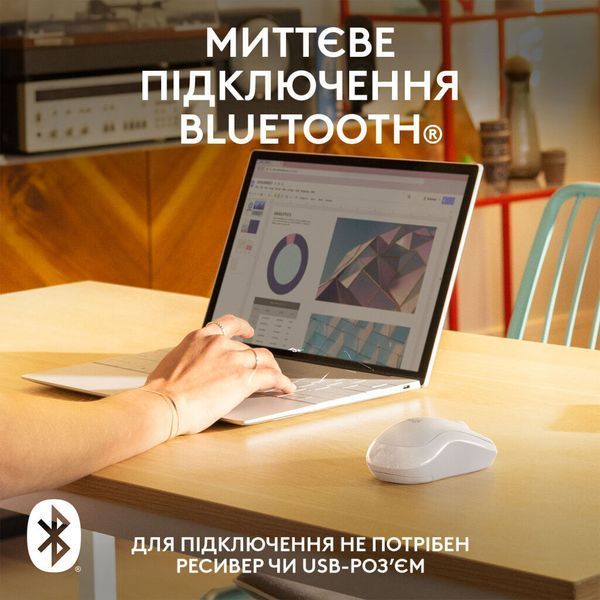 Мишка Logitech M240 Silent Bluetooth Off-White (910-007120) 910-007120 фото